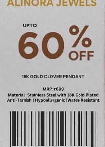18k Gold Clover Pendant Necklace