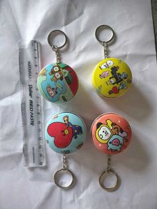 BT21 Round Tin Box Keychain