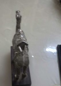 Vintage Silver Camel Figurine