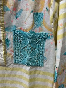 Floral Print Tunic With Smart Pocket Design