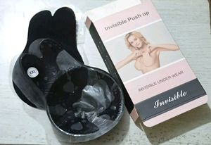 Adhesive Boob Nipple Push Up Black XXL