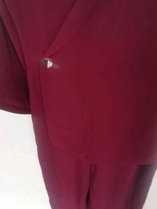 Wine Colour Jumpsuit Kazo Brand Like New