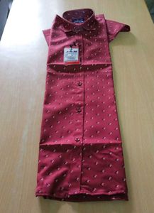 Stylish Maroon Print Shirt
