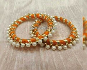 Beaded Silk Bangles