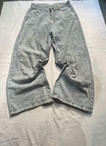 Wide Leg Denim Jeans