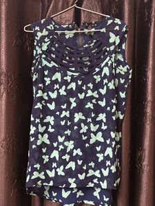 Butterfly Print Top