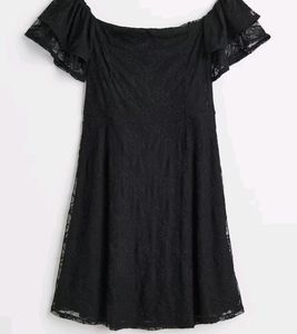 H&amp;M Off Shoulder Black Dress