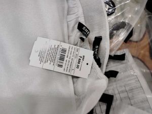 Shein strapless Elegant White Cape Top