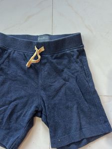 Boys Blue Cotton Shorts