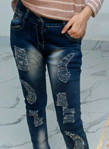 Ripped Denim Jeans