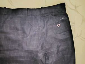 Blue Plaid Dress Pants