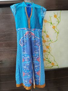 Blue Printed Kurta