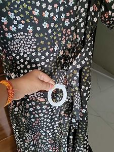 Floral Print Wrap Dress