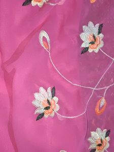 Saree For Women. You Don&#39;t Have To Add Falls As It Was Previously Done. It Is A Simple Pink Colour Saree For Women