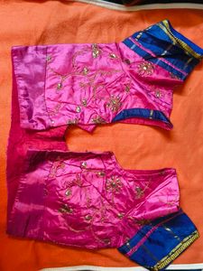 Blue &amp; Pink Ethnic saree