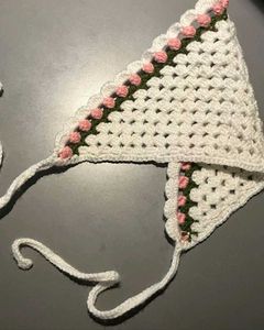 Crochet Tulip Flower Bandana