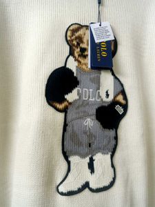 New Ralph Lauren Polo Bear Cream Knit Sweater