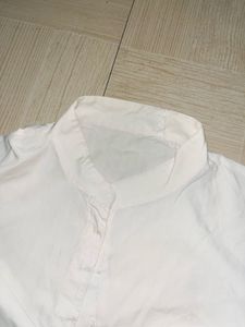 Elegant White Cropped Blouse