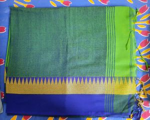 Elegant Green Cotton Saree