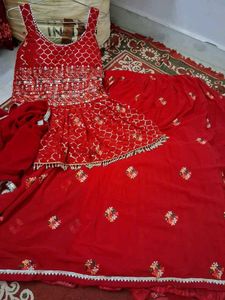 Pink Embroidered Kurta Set
