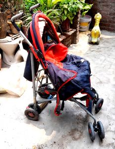 Stroller Red And Black Very Good Condition