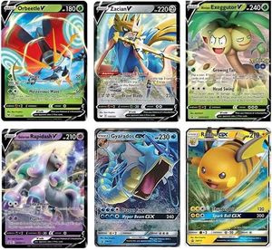 Mixed Pokemon TCG V &amp; VMAX Card Lot - 40 Cards