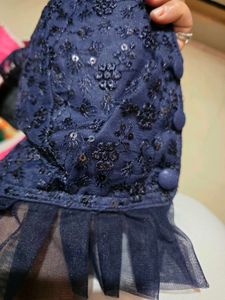 Elegant Dark BLUE net Blouse