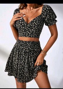 Shein Floral Crop Top