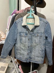 H&M Denim Jacket / Sherpa Collar