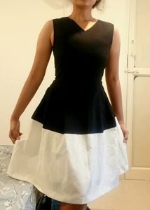 Black And White Midi Dress