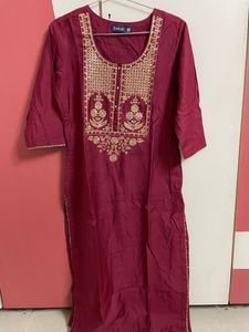 Red Kurta Pant Pair