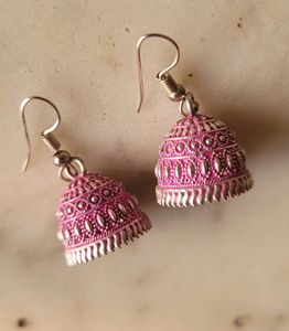Purple Jhumka Earrings For Women