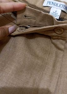 Tan Straight Leg Pants