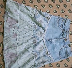 H&M DUBSTER DENIM SKIRT