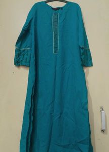 Teal Embroidered Tunic