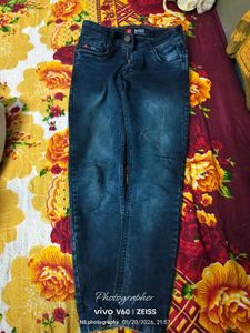 Ripped Gray Denim Jeans