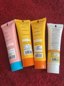 Sunscreen Facewash Aqualogica 4 Tube Pack