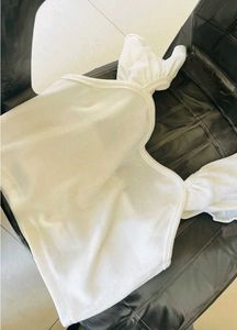 White Off-Shoulder Top