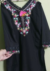 New/Unused Embroidery Chanderi Silk Kurta Set