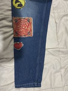 Patchwork Denim Jeans