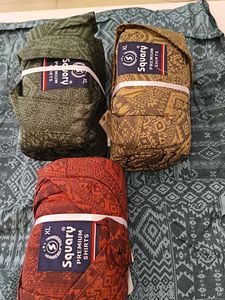 Elegant Full Sleeve Ethnic Shirts in Earthy Tones
