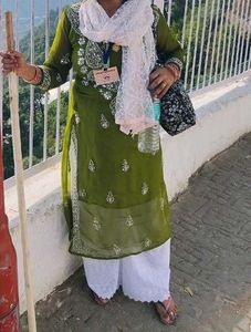 Embroidery Chickenkari Suit Set