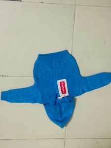 Babyhug Blue Knit Set - 0-3 Months