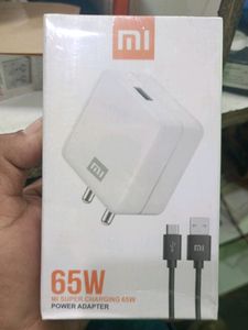 Redmi 65 Watt Charger With C Type Charge