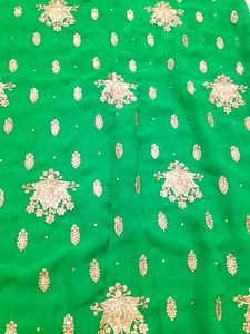 Work Saree With Designer Blouse
