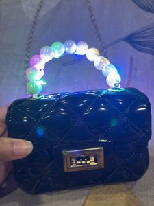 Cute Black Lighting Sling Bag For Kids