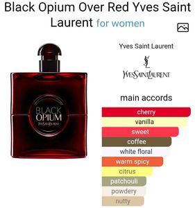 YSL Black Opium EDP Over Red for Women