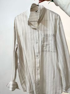 H&M Oversized Striped Shirt