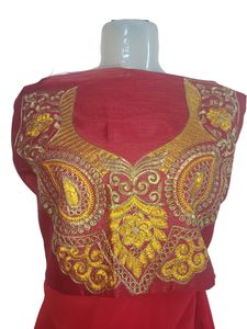 Party Wear Zari Work Saree