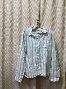 Striped Button-Down Shirt